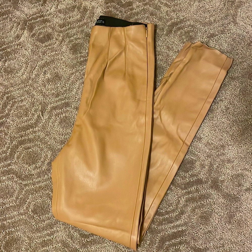 Zara Faux Leather Leggings